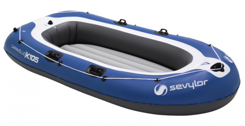 Купить онлайн Гребная лодка CARAVELLE K105 синяя для 3 человек